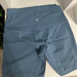 lululemon athletica Slate Blue Bike Shorts like new